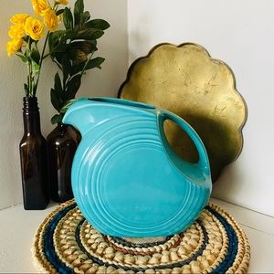 Vintage Fiesta pitcher turquoise